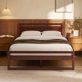 Artiss Bed Frame Double Size Wooden Walnut WITTON - Extra Image