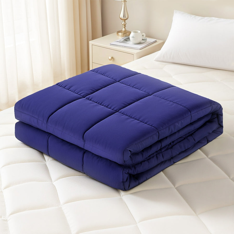 Giselle Bedding Weighted Blanket 11KG Kids Adults Heavy Gravity Relax Calm Blue