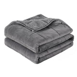Giselle 9KG Weighted Blanket Adults Kid Anti Anxiety Gravity Blankets Sherpa Fleece