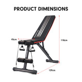 Powertrain Adjustable Incline Decline Exercise Bench - Low Angle
