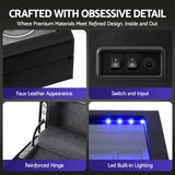 Embellir Watch Winder Automatic Double Watch Winder Box LED Black - Extra Image