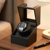 Embellir Watch Winder Box Automatic Single Quiet Carbon Fibre Black - Extra Image