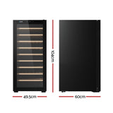 Devanti Wine Fridge Cooler 66 Bottles - Front View