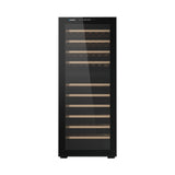 Devanti Wine Fridge Cooler Compressor Dual Zone 80 Bottles - Side View