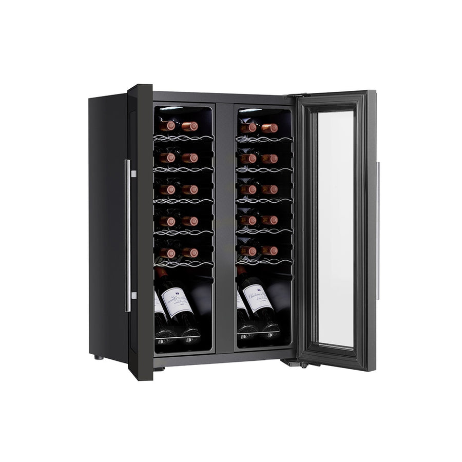 Devanti Wine Fridge Cooler Dual Zone 24 Bottles, image 3