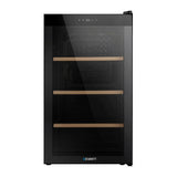 Devanti Wine Fridge Cooler 34 Bottles - Side View