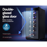 Devanti Wine Fridge Cooler 12 Bottles - Rear View