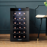 Devanti Wine Fridge Cooler 18 Bottles - Low Angle