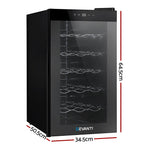 Devanti Wine Fridge Cooler 18 Bottles, image 2