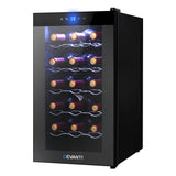 Devanti Wine Fridge Cooler 18 Bottles - Low Angle