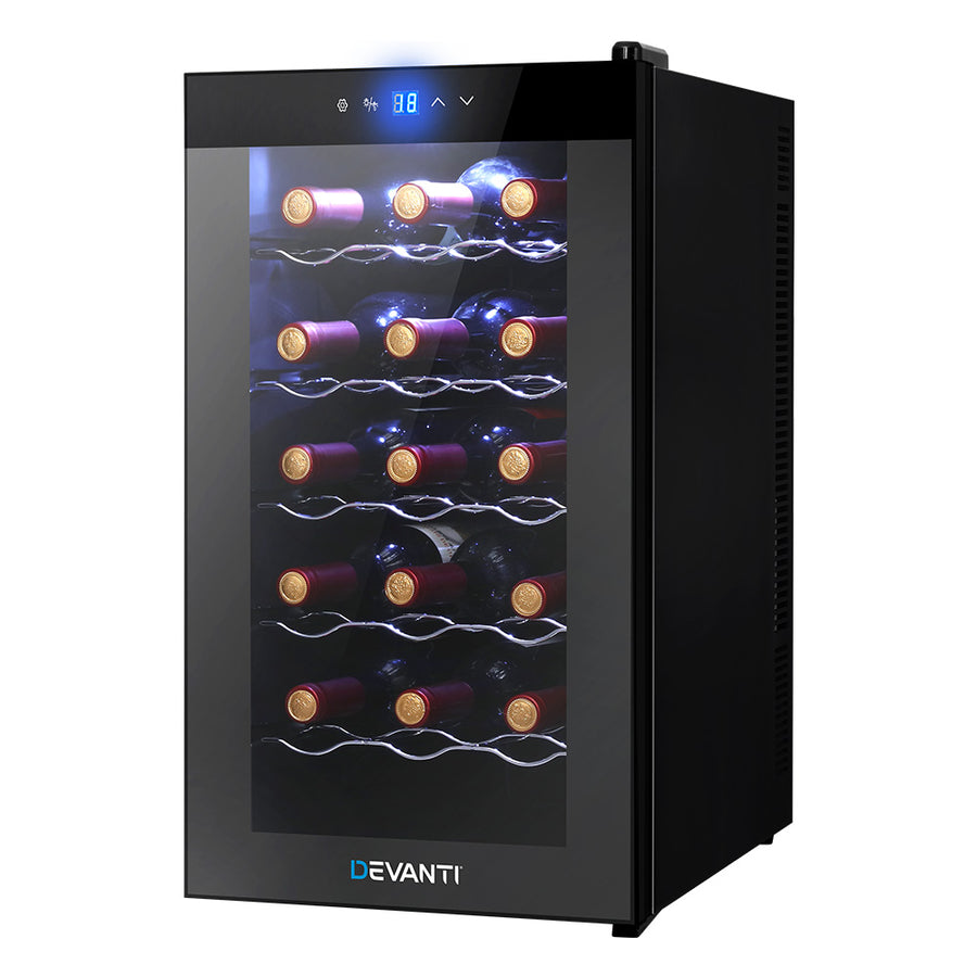 Devanti Wine Fridge Cooler 18 Bottles, image 8