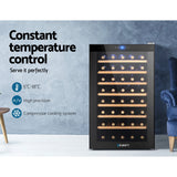 Devanti Wine Fridge Cooler 51 Bottles - Rear View