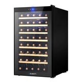 Devanti Wine Fridge Cooler 51 Bottles - Close-Up Angle