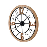 Artiss 60CM Wall Clock Wooden - Side View