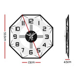 Artiss 60CM Wall Clock Octagon - Front View