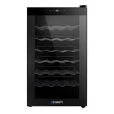 Devanti Wine Fridge Cooler 28 Bottles - Side View