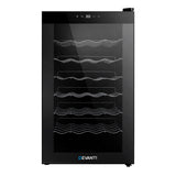 Devanti Wine Fridge Cooler 28 Bottles - Side View