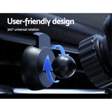 Devanti 15W Fast Wireless Car Charger with Mount and Suction Cup - Rear View