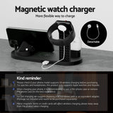 Devanti 15W 4-in-1 Wireless Charging Station for Phones, AirPods, and iWatch - Rear View