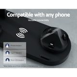 Devanti 4-in-1 Multi-Device Wireless Charging Dock Station for Phones, iWatches, and AirPods - Rear View