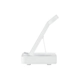 Devanti 4-Port Fast Wireless Charging Station for Phones and Accessories - White - Side View