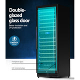 Devanti Wine Fridge Cooler Dual Zone 154 Bottles - Rear View