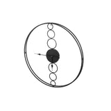 Artiss 75cm Wall Clock Large No Numeral Round Black - Side View