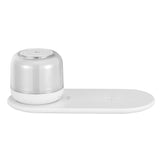 Devanti 15W Fast Charging 3-in-1 Wireless Charger with RGB Ambient Light and Bluetooth Speaker - Side View