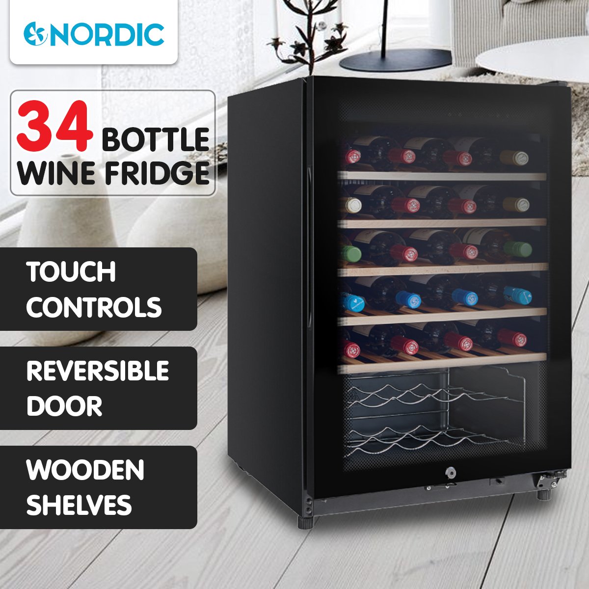 Nordic 34 Bottle Wine Fridge WC34