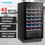 Nordic 45 Bottle Wine Fridge WC45 - Close-Up Angle