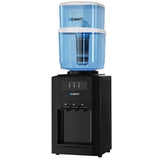 22L Devanti Water Cooler Dispenser Bench Top 3 Taps Chiller Filter Purifier Three Taps Balck