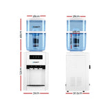 Devanti Water Cooler Dispenser Bench Top 22L - Front View