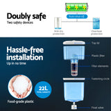 Devanti Water Cooler Dispenser Bench Top 22L - Rear View