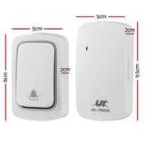 Wireless LED Doorbell with 38 Ringtones and Waterproof Receiver - Front View