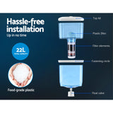 Devanti Water Cooler Dispenser Stand 22L Bottle Black - Close-Up Angle