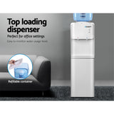 Devanti Water Cooler Dispenser Stand 22L Bottle White w/2 Filter - 45-Degree Angle