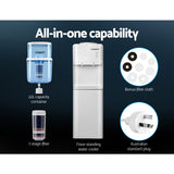 Devanti Water Cooler Dispenser Stand 22L Bottle White - Top-Down View