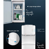 Devanti Water Cooler Dispenser Stand White - Side View