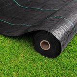 Instahut 2x50m Weed Mat 110GSM Weed Control Mat Plant - Close-Up Angle