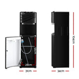 Devanti Water Cooler Dispenser Bottom Load Black - Front View