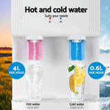 Devanti Water Cooler Dispenser Bench Top White - Top-Down View