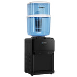 Devanti Water Cooler Dispenser 22L Bench Top Chiller Purifier Filter Hot Cold Black - Side View
