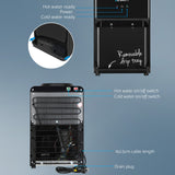 Devanti Water Cooler Dispenser Bench Top 22L Black - 45-Degree Angle