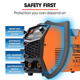 ROSSI 160 Amp Inverter Stick Welder, ideal for Stainless Steel, Aluminium, Carbon Steel, Multi-Metal Gasless Welding Machine, 15A Plug