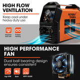 ROSSI 60A Plasma Cutter, Non-Touch Pilot ARC for Easy Cuts of Painted or Rusty Metals, DC Inverter C