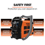 ROSSI 60A Plasma Cutter, Non-Touch Pilot ARC for Easy Cuts of Painted or Rusty Metals, DC Inverter Cutting Machine - Close-Up Angle