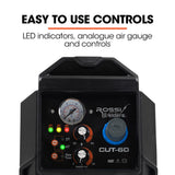 ROSSI 60A Plasma Cutter, Non-Touch Pilot ARC for Easy Cuts of Painted or Rusty Metals, DC Inverter C