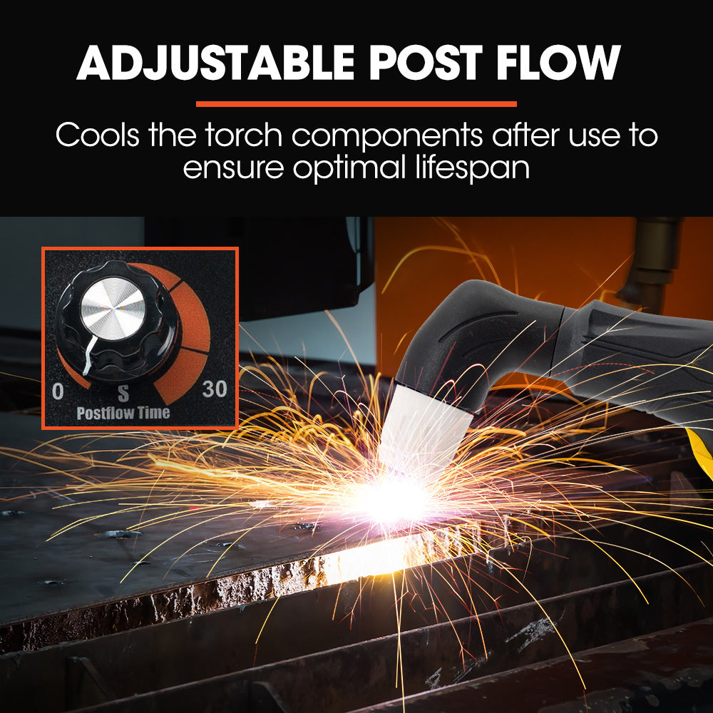 ROSSI 60A Plasma Cutter, Non-Touch Pilot ARC for Easy Cuts of Painted or Rusty Metals, DC Inverter C