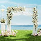 2M Backdrop Stand Wedding Background Decoration Party Flower Balloon Display Golden - Close-Up Angle
