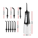 Devanti Cordless Water Flosser Dental Oral Irrigator Black - Front View